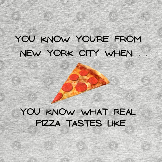 NYC Pizza 2 (Light Colors) by Proud Town Tees